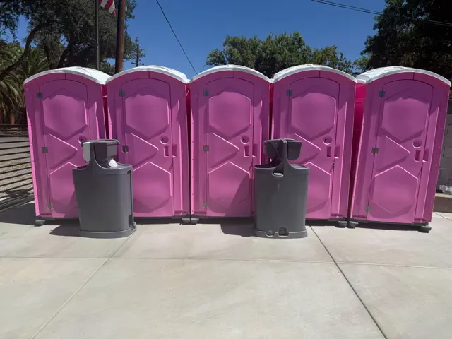 A backyard party without the bathroom line